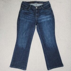 Lee Modern Series Jeans Womens 16W Petite Blue Curvy Fit Bootcut Stretch Denim